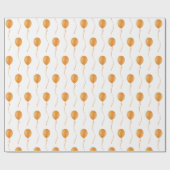 Orange balloon Gift Wrapping Paper - Cadeaupapier ラッピングペーパー (フラット)