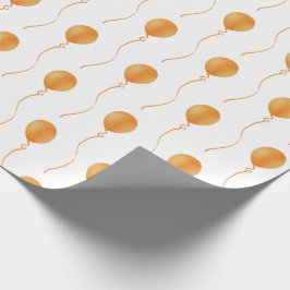 Orange balloon Gift Wrapping Paper - Cadeaupapier ラッピングペーパー