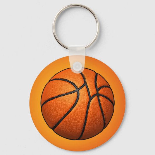 Orange Basketball Texture Keychain キーホルダー (正面)