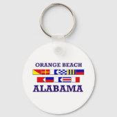 Orange Beach Flags Keychain キーホルダー (正面)