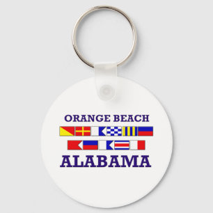 Orange Beach Flags Keychain キーホルダー