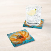 Orange Beauty  スクエアペーパーコースター (インサイチュ)