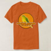 Orange Bellied Parrot Critically Endangered Tシャツ (デザイン正面)