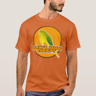 Orange Bellied Parrot Critically Endangered Tシャツ