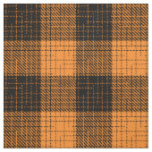  Orange Black Crosshatch Buffalo Check ファブリック (見本)