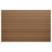 Orange Black Horizontal Stripes Half Inch Size ファブリック (ヤード)