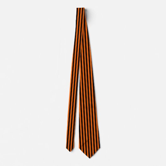 Orange/Black Pinstripe Tie ネクタイ (裏面)