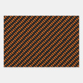 Orange, Black & White ラッピングペーパーシート (正面)