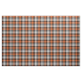 Orange Black White Plaid Tartan Pattern Design  ファブリック (ヤード)
