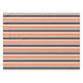 Orange Black White Stripes Pattern Design  テーブルクロス (正面(横))