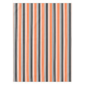Orange Black White Stripes Pattern Design  テーブルクロス (正面)