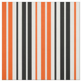 Orange Black White Stripes Pattern Design  ファブリック (見本)