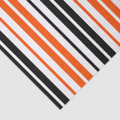 Orange Black White Stripes Pattern Design  薄葉紙 (詳細)
