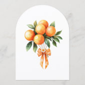 Orange Blossom Baby Shower Arch Invitation 招待状 (裏面)