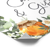 Orange Blossom Honey Bee Cards & Gifts ポスター (角)