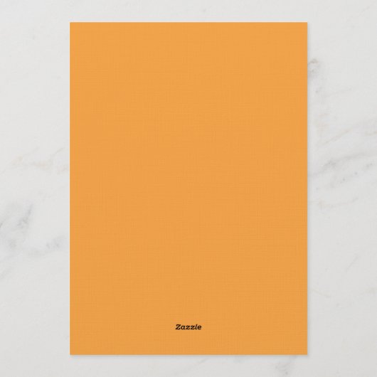 Orange Blossom Painterly Romance Wedding 招待状 (裏面)