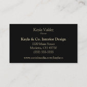 Orange Blossoms Botanical 名刺 (裏面)