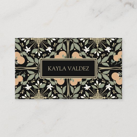 Orange Blossoms Botanical 名刺 (正面)