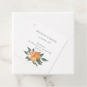Orange Blossoms Citrus Botanical Wedding フェイバータグ (インサイチュ)