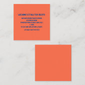 Orange Blueの結婚詳細For Guesters カラフル エンクロージャーカード (正面/裏面)