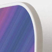 Orange Blue and Purple Stripes Abstract Art Design ピックルボールラケット (左詳細)