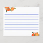 Orange blue azulejo talavera tiles recipe card (裏面)