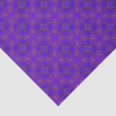 Orange Blue Purple Abstract Lattice Pattern 薄葉紙 (詳細)