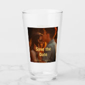 orange boho日付を保存QRウェブサイト名を追加phot タンブラーグラス (正面)