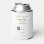 orange boho日付を保存QRウェブサイト名を追加phot 缶クーラー (缶裏面)