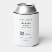 orange boho日付を保存QRウェブサイト名を追加phot 缶クーラー (缶裏面)