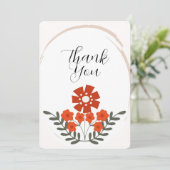 Orange Botanical Floral Card Timeless Garden シーズンカード (スタンド正面)