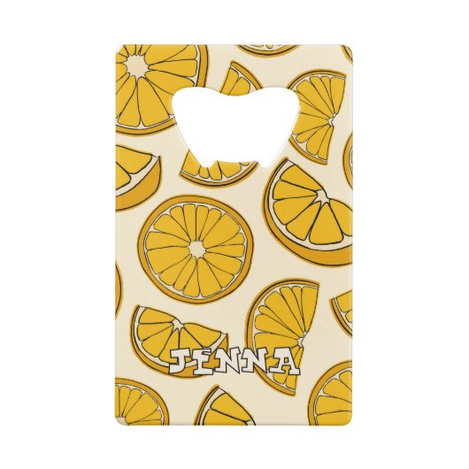 Orange Bottle Opener クレジットカード栓抜き (裏面)