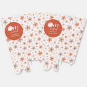 ORANGE BOW & ARCH FALL PUMPKIN FLOWERS BIRTHDAY フェイバーボックス (見開き)