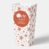 ORANGE BOW & ARCH FALL PUMPKIN FLOWERS BIRTHDAY フェイバーボックス (正面)