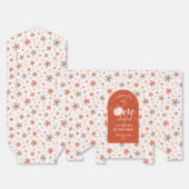 ORANGE BOW & ARCH FALL PUMPKIN FLOWERS BIRTHDAY フェイバーボックス (見開き)