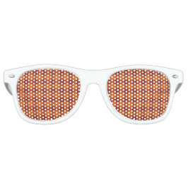 Orange Brown Plaid Seamless Pattern レトロサングラス