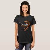 Orange Butterfly Leukemia Awareness Tシャツ (正面フル)