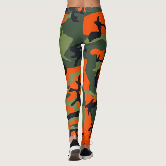 Orange camouflage leggings レギンス (裏面)