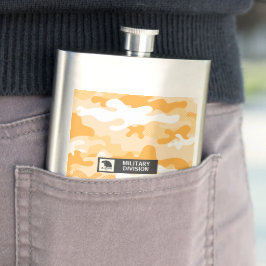 Orange Camouflage Pattern Military  フラスク