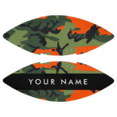 Orange Camouflage Pattern, Your name, Personalize アメリカンフットボール (パネル)