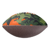 Orange Camouflage Pattern, Your name, Personalize アメリカンフットボール (回転90)