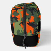 Orange Camouflage Pattern, Your name, Personalize ドップキット (右)