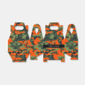 Orange Camouflage Pattern, Your name, Personalize フェイバーボックス (折り畳みなし)