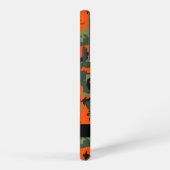 Orange Camouflage Pattern, Your name, Personalize Samsung Galaxyケース (右側面)
