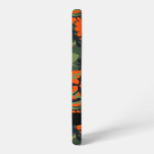 Orange Camouflage Pattern, Your name, Personalize Samsung Galaxyケース (左側面)