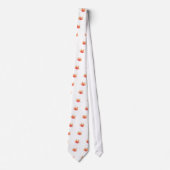 Orange Cartoon Crab ネクタイ (正面)