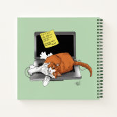 Orange Catノートパソおもしろいコン ノートブック (裏面)