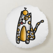 Orange Cat ラウンドクッション (裏面)