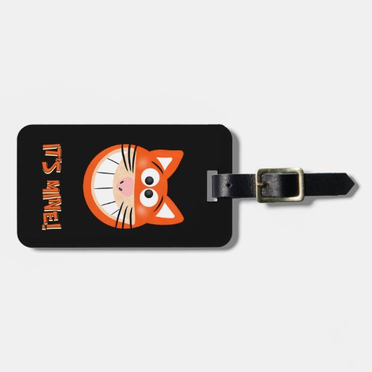 Orange cat ラゲッジタグ (正面横)