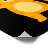 Orange Cat 67 Meme Six Seven Funny Cat Lover  ポスター (角)